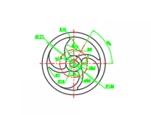 Bài tập Autocad 2D - 2-12 [vẽ đường tròn]