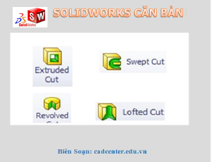 SolidWorks CB-CH3.1.5 - Các lệnh Cut - Extruded Cut -.....