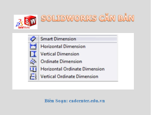 SolidWorks CB-CH2.3 - Ghi và hiệu chỉnh kích thước