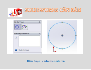SolidWorks CB-CH2.1.2 - Vẽ đường tròn