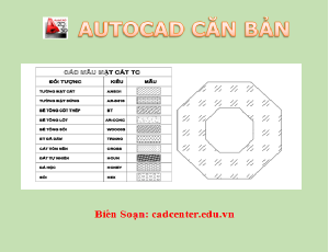 Autocad CB-CH2.8 - Vẽ mặt cắt