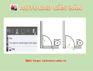 Autocad CB-CH3.8 - Cắt các đối tượng